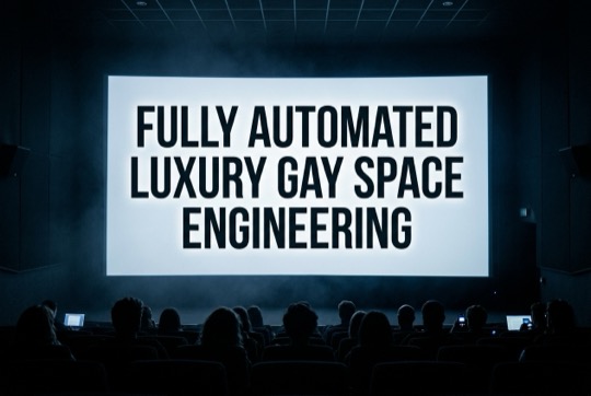 An AI-generated image of a talk title shown on a large, dimly lit conference screen above a silhouetted audience.